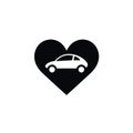 Automotive industry monochrome glyph logo