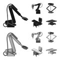 Automotive industry and other web icon in black,monochrome style.New technologies icons in set collection. Royalty Free Stock Photo