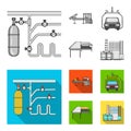 Automotive industry and other web icon in monochrome,flat style.New technologies icons in set collection. Royalty Free Stock Photo