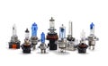 Automotive light bulbs. xenon and halogen lamps. Assortment.