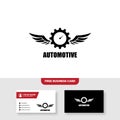 Automotive Logo, Free Business Card - Vector