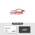 Automotive Logo, Free Business Card - Vector