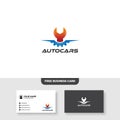 Automotive Logo, Free Business Card - Vector