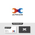 Automotive Logo, Free Business Card - Vector