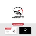 Automotive Logo, Free Business Card - Vector