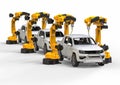 Automotive manufacturing business. Automatic Assembly line