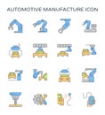 Automotive manufacturing icon