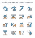 Automotive manufacturing icon