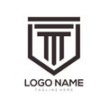 Attorney and law logo design and icon