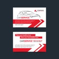 Automotive Service business cards layout templates. Create your own business cards. Royalty Free Stock Photo