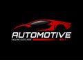 Automotive sport car logo template. Fit for business related to automotive industry, community, club and others. Vector Royalty Free Stock Photo