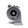 Automotive turbocharger turbine 3d render on white