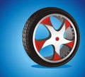 Automotive wheel Royalty Free Stock Photo