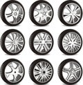 Automotive wheel Royalty Free Stock Photo