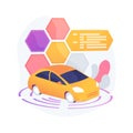 Autonomous car abstract concept vector illustration Royalty Free Stock Photo