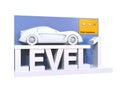 Autonomous car classification of level 1 Royalty Free Stock Photo