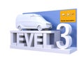 Autonomous car classification of level 3 Royalty Free Stock Photo