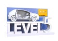 Autonomous car classification of level 5 Royalty Free Stock Photo