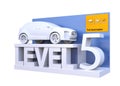 Autonomous car classification of level 5 Royalty Free Stock Photo