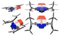 Autonomous Drones Exhibiting Croatian National Colors and Coat of Arms in Flight