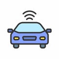 Autonomous icon vector image.