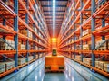 Autonomous Mobile Robots Efficiently Navigate Complex Warehouse Environments with Orange Shelving