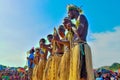 Autonomous Region of Bougainville Cultural Show. Children of Papua New Guinea. Unique Culture Group Royalty Free Stock Photo