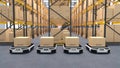 Autonomous Robot transportation in warehouses