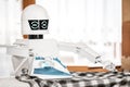 Autonomous service robot is ironing