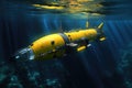 autonomous underwater vehicle auv in motion