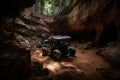 autonomous vehicle and drone team up to discover hidden cave system
