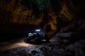 autonomous vehicle and drone team up to discover hidden cave system