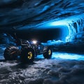 Autonomous vehicles mapping uncharted ice caves in deep-sea expeditions