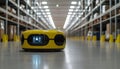 Autonomous warehouse robot Royalty Free Stock Photo