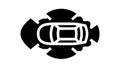 autonomus vehicle glyph icon animation