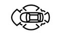 autonomus vehicle line icon animation