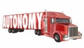 Autonomy Truck Self Driving Autonomous Transportation 3d Illustration