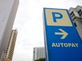 Autopay signboard at mall