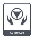 autopilot icon in trendy design style. autopilot icon isolated on white background. autopilot vector icon simple and modern flat Royalty Free Stock Photo