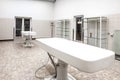 Autopsy tables in morgue Royalty Free Stock Photo