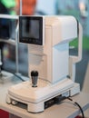 Autorefractor Keratometer: Professional Optician Equipment for Eyes Health Examination Royalty Free Stock Photo