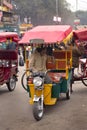 Autorickshaw and traffic