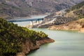 A-44 autoroute through Sierra Nevada mountains Royalty Free Stock Photo