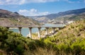 A-44 autoroute through Sierra Nevada mountains Royalty Free Stock Photo