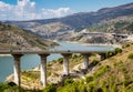 A-44 autoroute through Sierra Nevada mountains Royalty Free Stock Photo