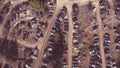 Autos in a salvage yard used for spare parts.