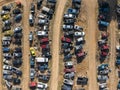 Autos in salvage yard for spare parts in St Louis, Mo