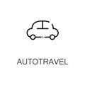 Autotravel flat icon