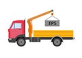 Autotruck Tipping lorry Tripper truck icon isolated Tipping lorry. Autotruck isolated.Building truck machine.lift Royalty Free Stock Photo