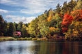 Autum colored trees